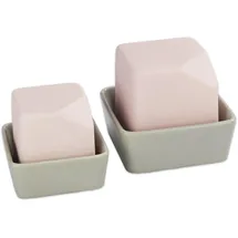 Wenko Livia Luftbefeuchter 2-teilig Rosa/Grau
