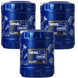 3x10 Liter 15w-40 Mannol Diesel Motoröl Passend Für Lkw, Schlepper, Maschinen: