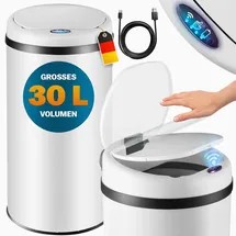 monzana Mülleimer 30 l Weiß