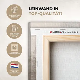 onlywow Leinwandbild, Moderne Kunst | Abstrakt - Beige, Groß 140x90 cm