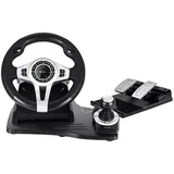 TRACER Roadster 4 in 1 Lenkrad- und Pedale-Set Schwarz PC / PS3 / PS4 / Xone