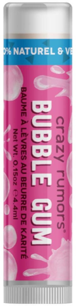 crazy rumors® Baume à Lèvres au Beurre de Karité - Bubble Gum 4,4 g soin(s)s des lèvres