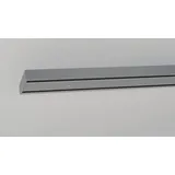 INDEKO Schienensystem INDEKO "Objektschiene", silber (silberfarben), L:250cm, Aluminium, Kunststoff, Gardinenstangen, Schienensystem, Innenlauf Gardinenschiene, Set inkl. Gleitern & Montagematerial