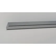 INDEKO Schienensystem INDEKO "Objektschiene", silber (silberfarben), L:250cm, Aluminium, Kunststoff, Gardinenstangen, Schienensystem, Innenlauf Gardinenschiene, Set inkl. Gleitern & Montagematerial