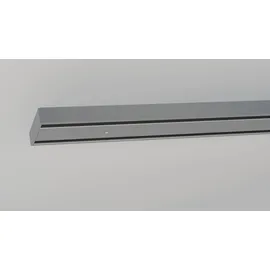 INDEKO Schienensystem INDEKO "Objektschiene", silber (silberfarben), L:250cm, Aluminium, Kunststoff, Gardinenstangen, Schienensystem, Innenlauf Gardinenschiene, Set inkl. Gleitern & Montagematerial