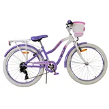 Volare Lovely 24" RH 33.5 cm lila 7-Gang Handbremsen