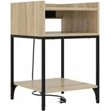 vidaXL Nachtschrank 2 pcs 40 x 40 x 61 cm Beige