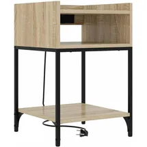 vidaXL Nachtschrank 2 pcs 40 x 40 x 61 cm Beige