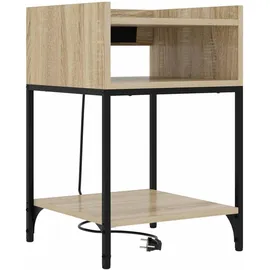vidaXL Nachtschrank 2 pcs 40 x 40 x 61 cm Beige