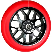 F26 Fantic26 Spy7 Stunt-Scooter Rolle 110mm Abec11 Schwarz/Pu Rot - Rot