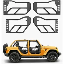 Vevor Jeep Rohrtüren (4-türig) im Adventure-Stil mit robusten Scharnieren und OE-Verriegelung, Jeep-Türen mit Gummipolstern und gehärtetem Stahlrohr, für Jeep Wrangler JK 2007–2018
