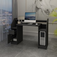 Schreibtisch Computertisch Laptoptisch PC Tisch Gamingtisch Schwarz 120 cm