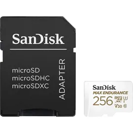 SanDisk Max Endurance microSD Class 10 UHS-I V30 + SD-Adapter 256 GB