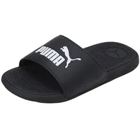 Puma Cool Cat 2.0 JR Schiebe-Sandalen, Black White, 35.5