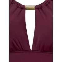 LASCANA Badeanzug Damen bordeaux Gr.40 Cup A/B