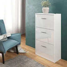 Vicco Gizmo 59 x 105 x 22 cm 3 Schubladen hochglanz / weiß