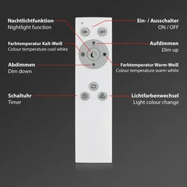 Briloner Brilo LED Panel 15W Rahmenlos weiß