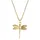 Elli Halskette Libelle Panzerkette 925 Sterling Silber / Gold