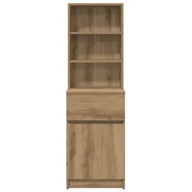 vidaXL Nachttisch Artisan-Eiche 39x35x125 cm Holzwerkstoff