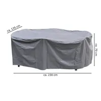Hi Haushalt International Schutzabdeckung Abdeckplane Abdeckhaube Abdeckung für Gartenmöbel