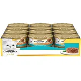Gourmet Gold Tortini Komplettfutter mit Thunfisch für Erwachsene Katzen, 24 x 85 g