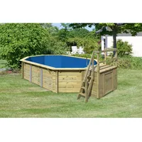 Karibu Pool 4 Set KDI mit Sonnenterrasse B