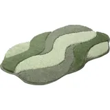 GRUND Badematte »Carmen«, fußbodenheizungsgeeignet-schnell trocknend-strapazierfähig, Badematte mit rutschhemmenden Rücken grün rechteckig (60cm x 100 cm