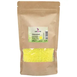 Creartec Colouraplast Bastelperlen Zitronengelb 200g Anhänger