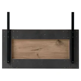 Mäusbacher Ansatzplatten 2er Set BIG SYSTEM DELUXE, 50 x 100 cm - Viking Eiche Dekor - Metall