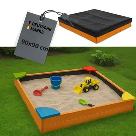 BestLivings Sandkasten mit Abdeckung braun