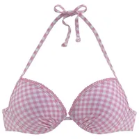 Buffalo Push-Up-Bikini-Top Karo Rosa 36 Cup C