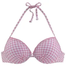 Buffalo Push-Up-Bikini-Top Karo Rosa 36 Cup C
