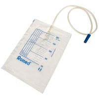Romed Urinbeutel 2 Liter, 90 cm Schlauch, ohne Ablauf