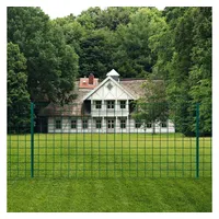 vidaXL Metallzaun 20 x 1,5 m grün