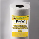 Aquagart 37,5m2 Gartenvlies Unkrautvlies 150g 1,5m breit weiß