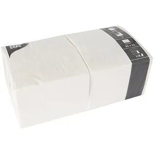 Papstar 250 Servietten, 3-lagig 1/8-Falz, 33 x 33 cm, dreilagig, ideal geeignet für Gastronomie, Haushalt oder Feste, FSC-zertifiziertes Material, 14234 Papstar Bistroservietten, 330 mm, weiß