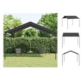 vidaXL Gartenpavillon Anthrazit 4x4 m Stahl und Stoff