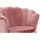 SalesFever Loungesessel Clam Samt 76 x 78 x 76 cm roségold mit extravaganten Design im Muschel-Look