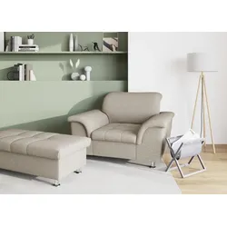 Sessel DOMO COLLECTION "Franzi", braun (schlamm), B:120cm H:81cm T:97cm, 100% Polyester, Sessel, Polstersessel