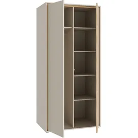 Forte Drehtürenschrank WEXLIN 91,3 x 193,7 x 60 cm Beige