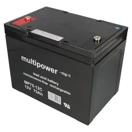 Multipower Blei Akku kompatibel E-mobile Scooter Trendmobil 2x 12v 75ah Mp