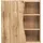 WELLTIME Hängeschrank "Stubach", braun (wotaneiche), B:60cm H:64cm T:20cm, MDF, Schränke, Bad-Hängeschrank, Tür mit Baumkante