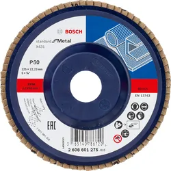 Bosch Fächerschleifscheibe X431 Standard for Metal, gerade - 2608601275