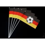 Everflag Papierfähnchen: Deutschland mit Fußball 50er Packung