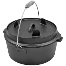 VAGGAN Dutch Oven 25 x 16 cm Gusseisen Schwarz