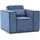 Fun Möbel Sessel Waldo Stoff Poso 1-St. 75 x 85 x 85 cm Blau