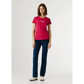 Pepe Jeans New Virginia SS N T-Shirt pink penn Pink), M, Rosa (Penn Pink), M - M