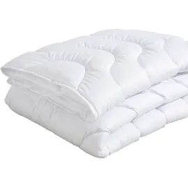 MY HOME Microfaserbettdecke MY HOME "Mailo Bettdecke 135x200 cm, 155x220 cm", weiß, B:135cm L:200cm, Obermaterial: 100% Polyester. Füllung: 100% Polyester, Bettdecken, Microfaserbettdecke, Sommer, Winter, Decke, kuschelweicher Microfaser-Feinbatist Bezug