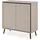 furn.design Kommode Sideboard 90 x 90 x 38 cm Sand / Schwarz