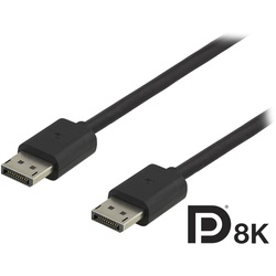 Deltaco DisplayPort Kabel 8K Schwarz (1.5m)